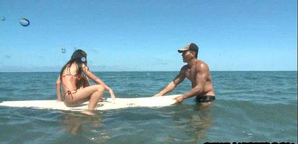  Tiny latina teen babe gets fucked on beach 03
